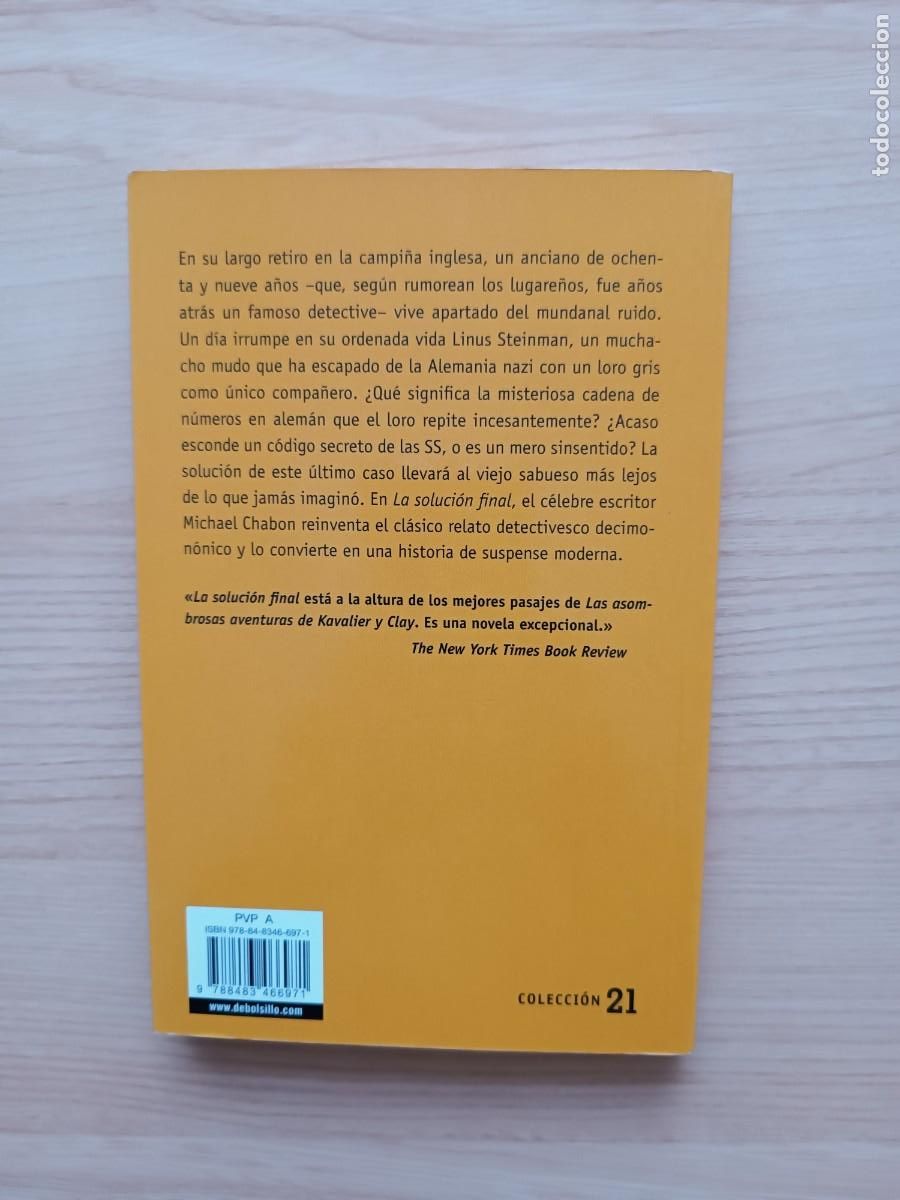 Libros de segunda mano: La soluci&oacute;n final - Michael Chabon - Foto 2
