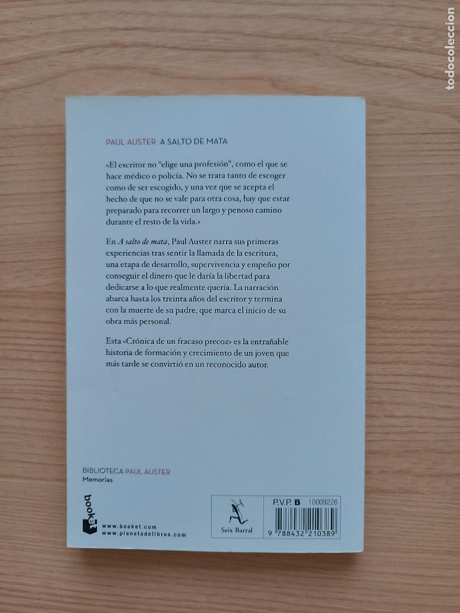 Libros de segunda mano: A salto de mata - Paul Auster - Foto 2