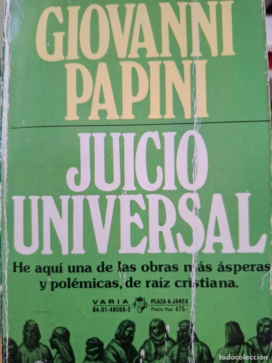 Libros de segunda mano: juicio universal Giovanni Papini