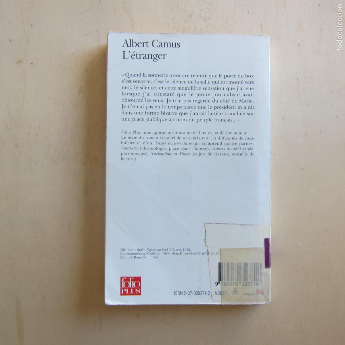 Libros de segunda mano: LETRANGER - ALBERT CAMUS (FOLIO PLUS) NOVELA IDIOMAS - Foto 3