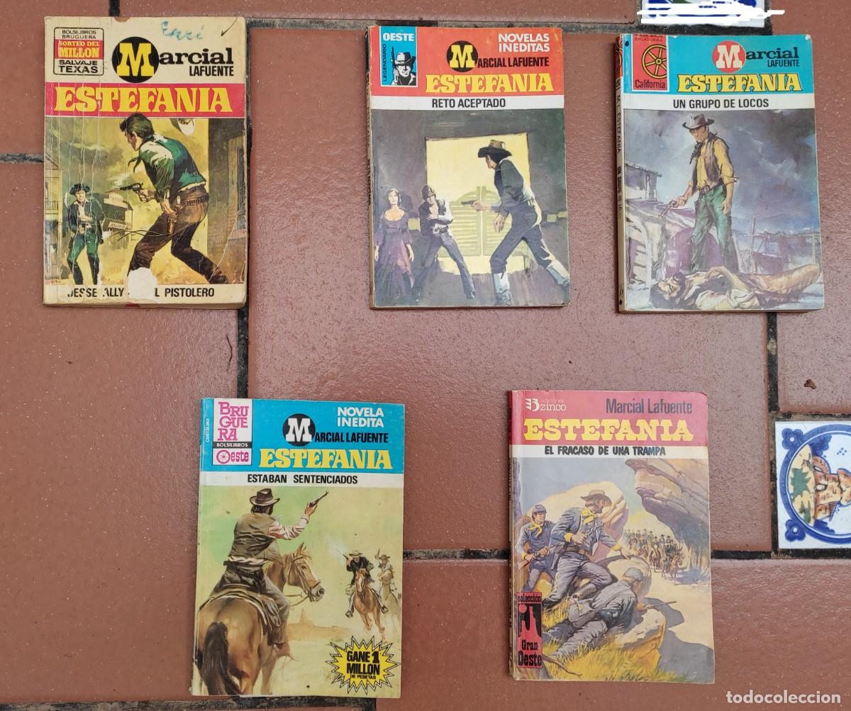 Libros de segunda mano: 5 libros novelas Estefania - Marcial Lafuente