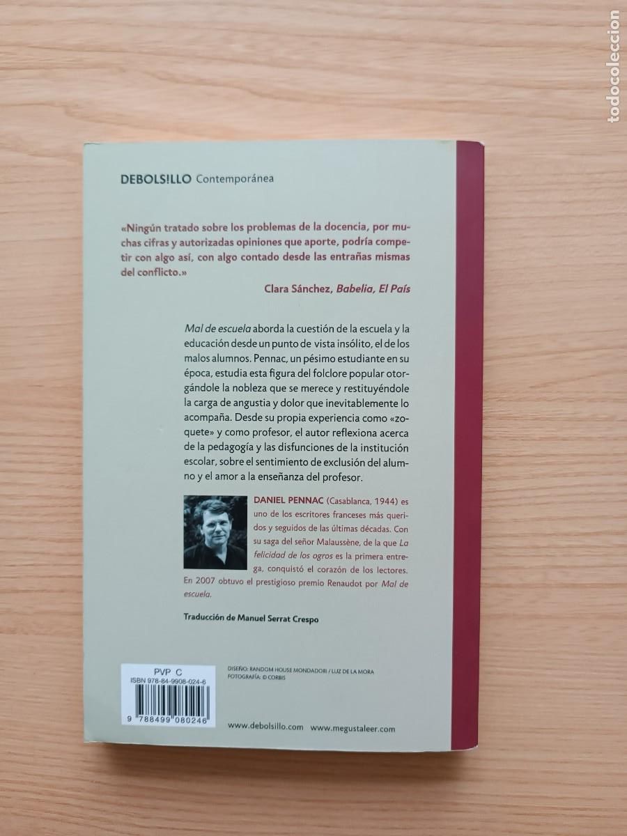 Libros de segunda mano: Mal de escuela - Daniel Pennac - Foto 2