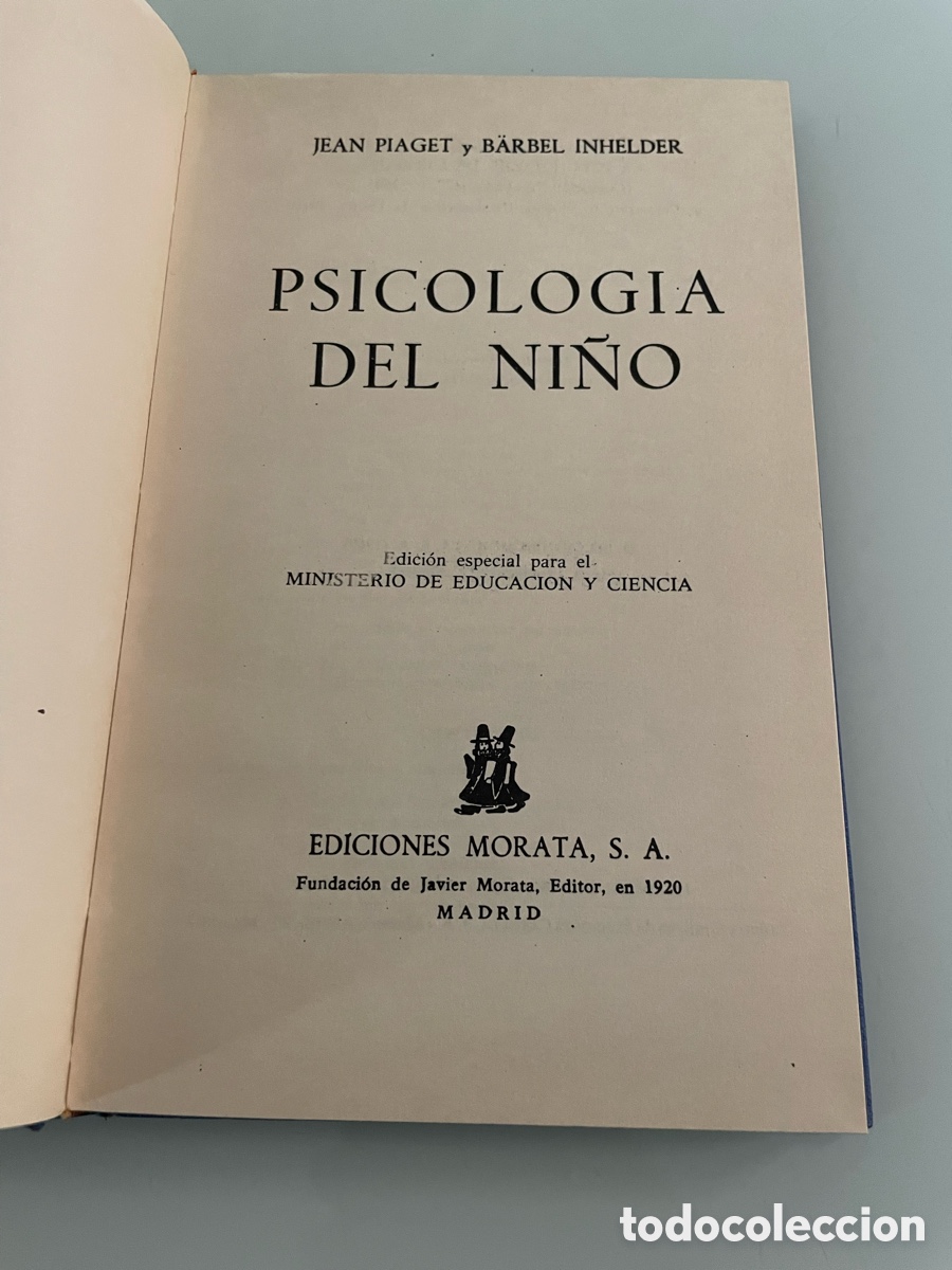 Libros de segunda mano: Psicologia del ni&ntilde;o. Jean Piaget. Ediciones Morata. 1969