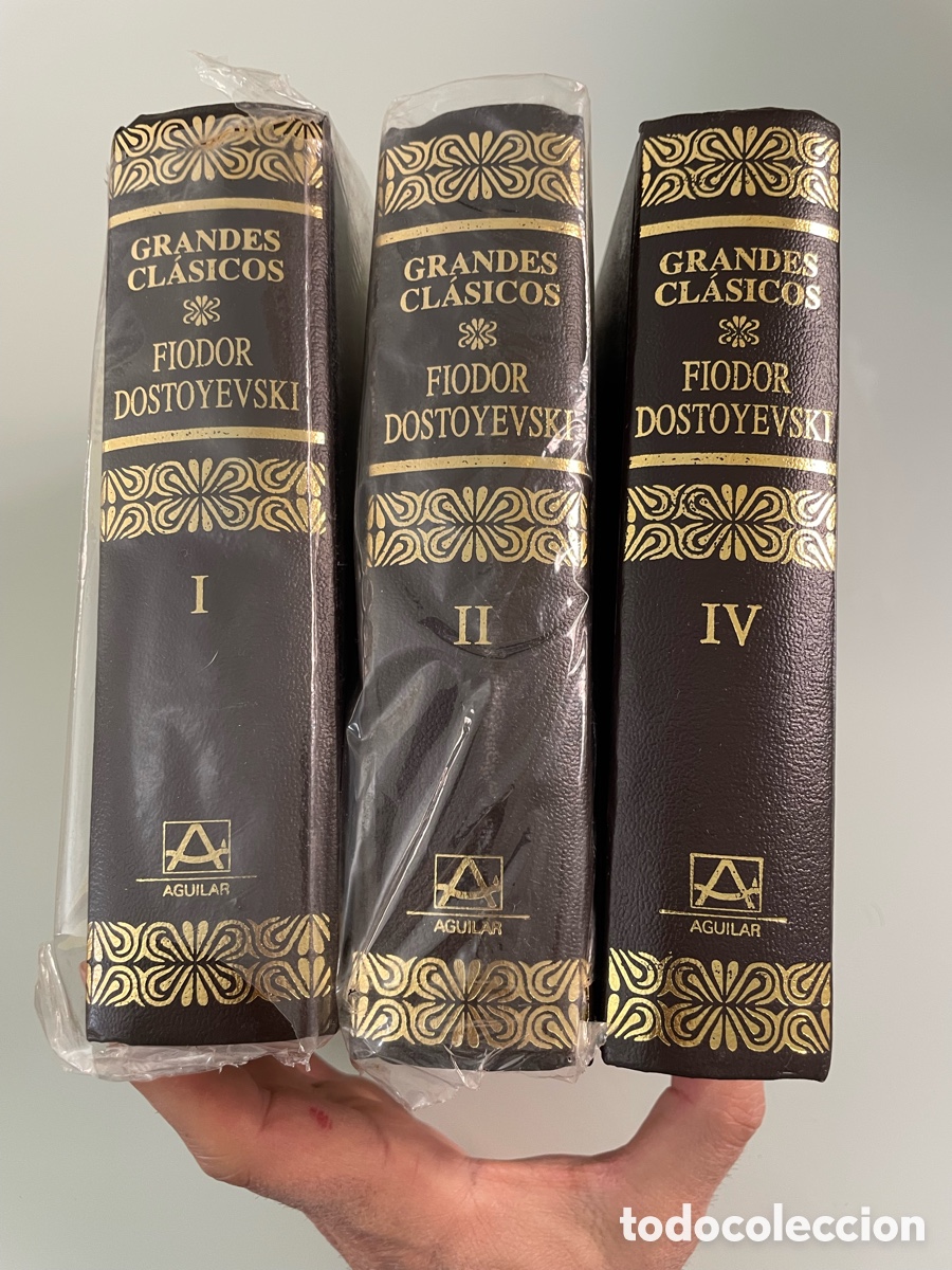 Libros de segunda mano: Fiodor Dostoyevski. Grandes Cl&aacute;sicos Aguilar. 3 tomos de 4 que componen la obra. M&eacute;xico 1&ordf; ed. 1991