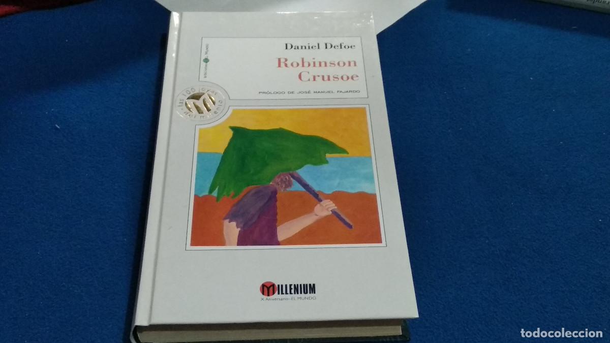 Libros de segunda mano: Robinson Crusoe Daniel Defoe (Millenium N&ordm; 35 Las 100 Joyas del Milenio Biblioteca EL MUNDO