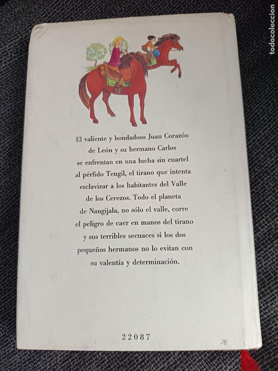 Libros de segunda mano: Libro Los hermanos Coraz&oacute;n de Le&oacute;n. Astrid Lindgren. C&iacute;rculo de lectores 1994. - Foto 2