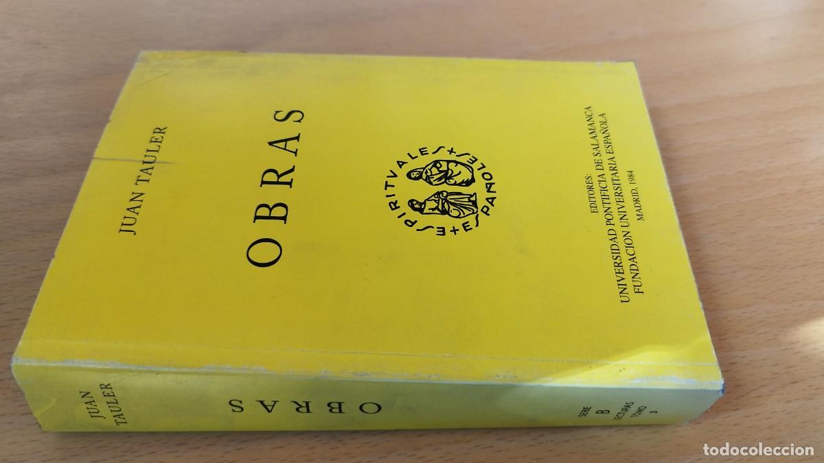 Libros de segunda mano: OBRAS / JUAN TAULER / KARA 73 / UNIVERSIDAD PONTIFICIA SALAMANCA