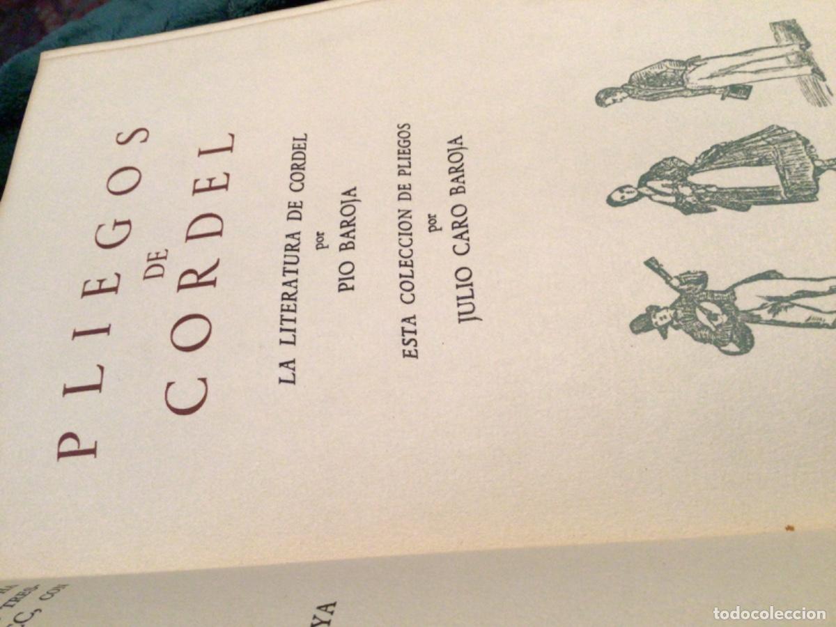 Libros de segunda mano: Pliegos de cordel Pio Baroja ejemplar numerado