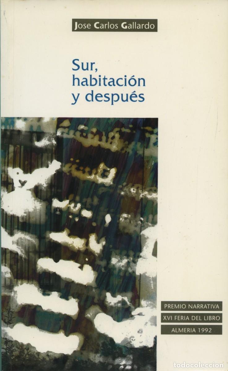 Libros de segunda mano: Jos&eacute; Carlos Gallardo. SUR, HABITACI&Oacute;N Y DESPU&Eacute;S. Premio Narrativa XVI Feria del libro Almer&iacute;a 1992.