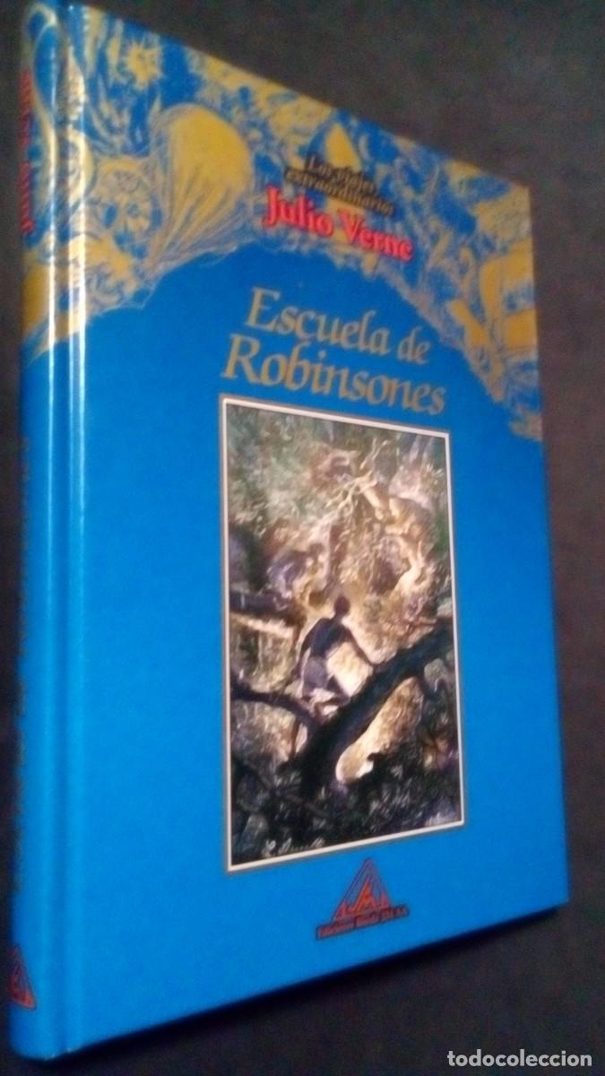 Libros de segunda mano: ESCUELA DE ROBINSONES (Los Viajes Extraordinarios) / Julio Verne. - 1&ordf; ed. - Ediciones Rueda, 2000