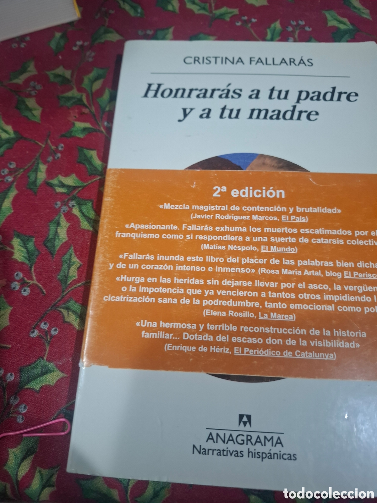 Libros de segunda mano: Cristina Fallar&aacute;s. Honrar&aacute;s a tu padre y a tu madre