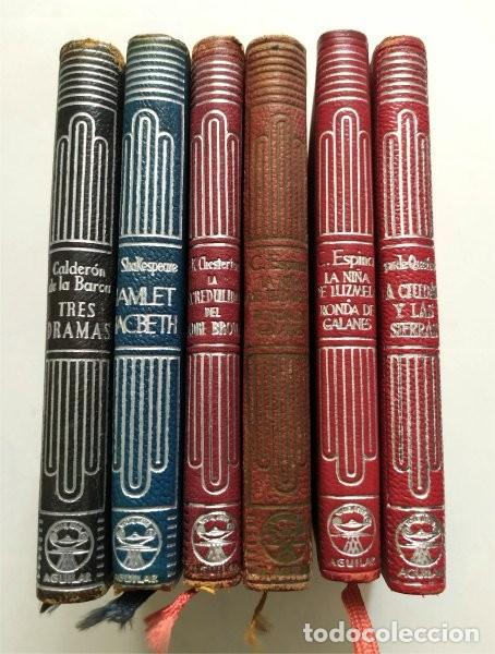 Libros de segunda mano: Lote. Crisol. Aguilar. Calder&oacute;n de la Barca, Shakespeare, Concha Espina, Chesterton, E&ccedil;a de Queiroz