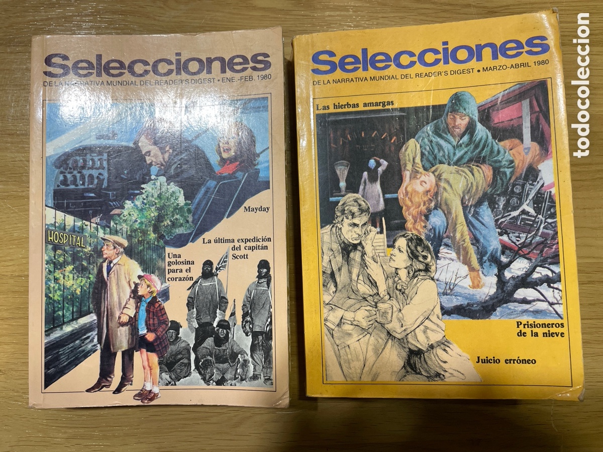 Libros de segunda mano: Selecciones de la narrativa mundial 13 y 14 Reader&rsquo;s digest 1980