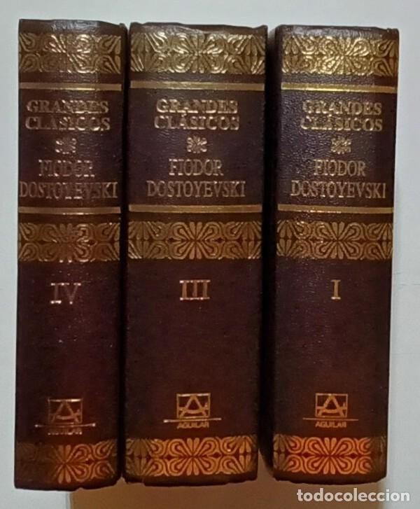 Libros de segunda mano: GRANDES CL&Aacute;SICOS, TOMOS I, III y IV - FIODOR DOSTOYEVSKI - AGUILAR - 1991