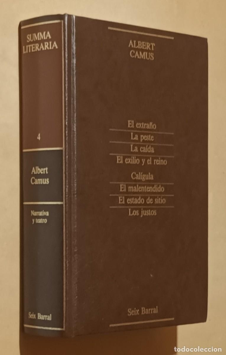 Libros de segunda mano: ALBERT CAMUS - NARRATIVA Y TEATRO - SEIX BARRAL - 1985