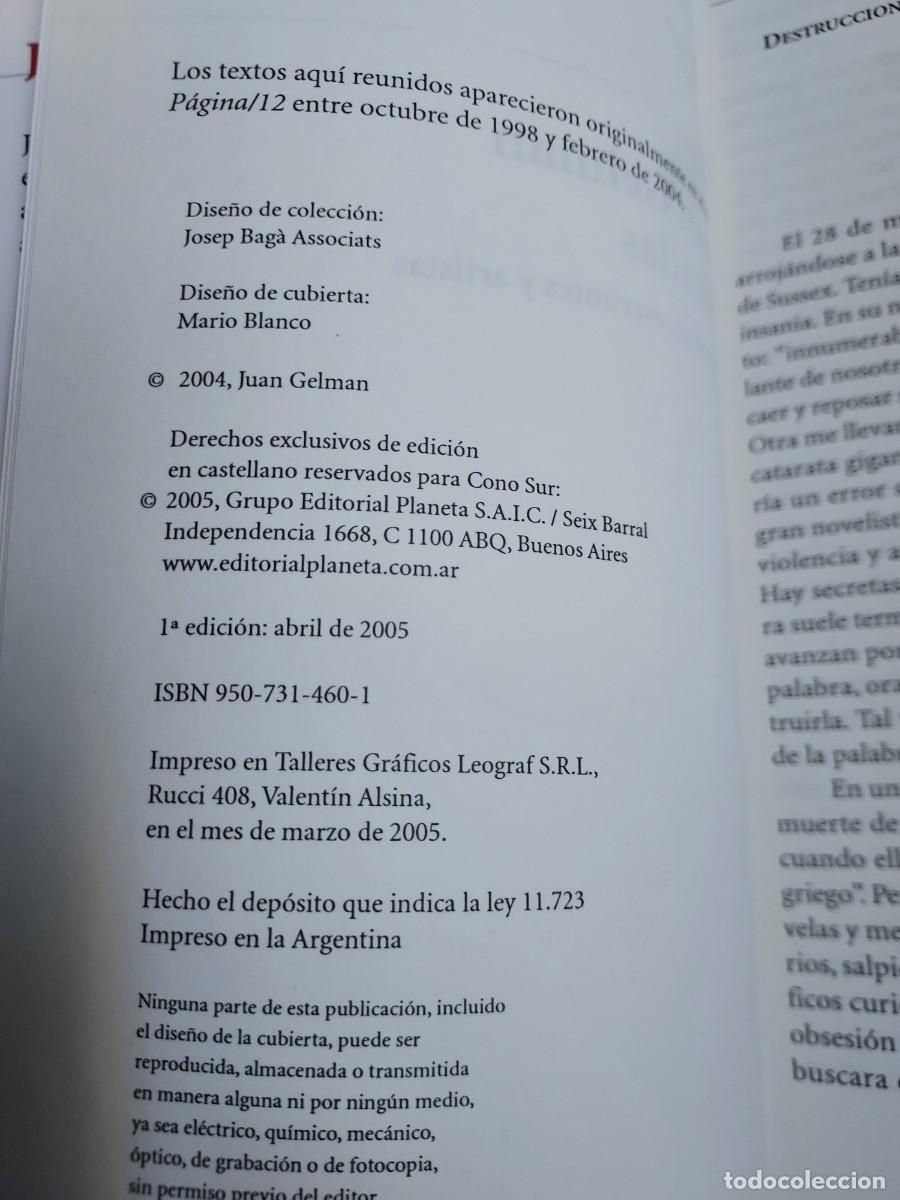 Libros de segunda mano: Miradas - Juan Gelman - Foto 8