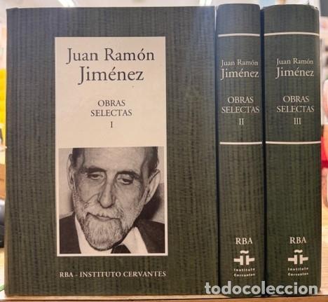 Libros de segunda mano: JUAN RAM&Oacute;N JIMENEZ, OBRAS SELECTAS (3 TOMOS). A-LESP-1137