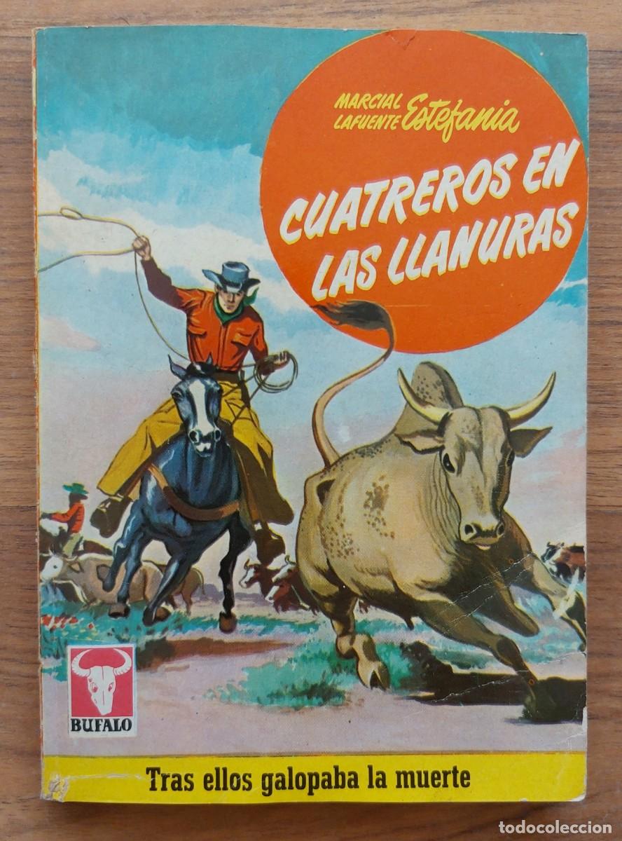 Libros de segunda mano: BUFALO BRUGUERA OESTE (1&ordf; EPOCA) N&ordm; 363-CUATREROS EN LAS LLANURAS (M.L.ESTEFANIA) NOVELAS-PULP