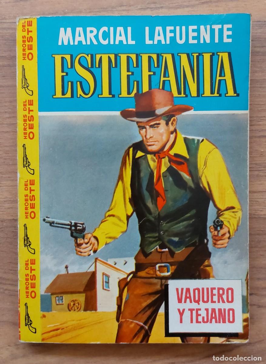 Libros de segunda mano: COLECCION HEROES DEL OESTE N&ordm; 15-VAQUERO Y TEJANO (M.L.ESTEFANIA) NOVELAS-BOLSILIBROS-PULP