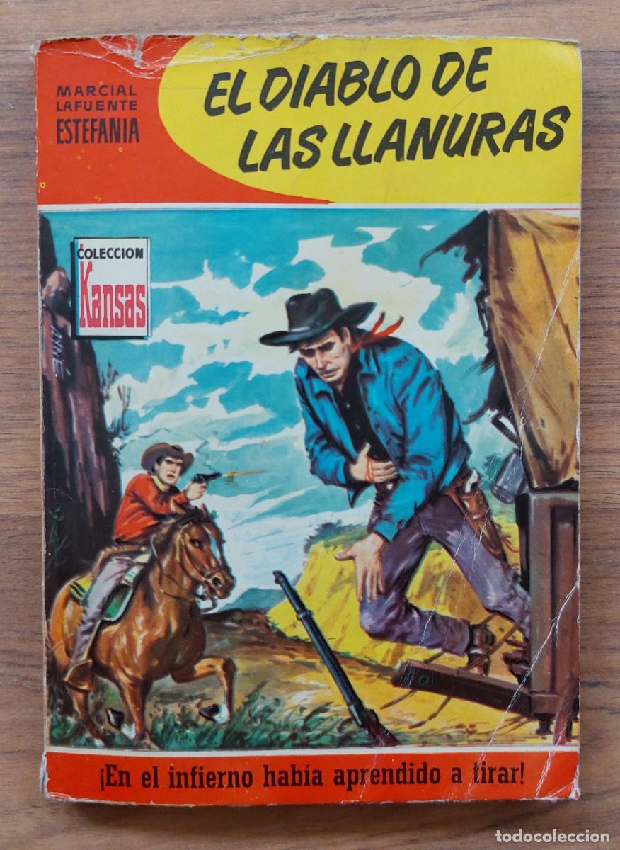 Libros de segunda mano: COLECCION KANSAS OESTE N&ordm; 158-EL DIABLO DE LAS LLANURAS (M.L.ESTEFANIA) NOVELAS-BOLSILIBROS-PULP