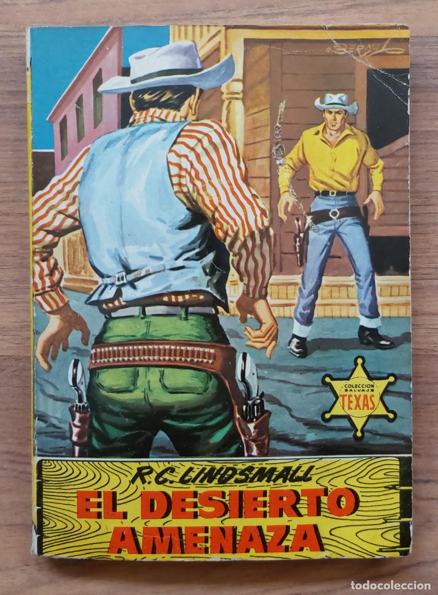 Libros de segunda mano: COLECCION SALVAJE TEXAS OESTE N&ordm; 201-EL DESIERTO AMENAZA (R.C.LINDSMALL) NOVELAS-BOLSILIBROS-PULP