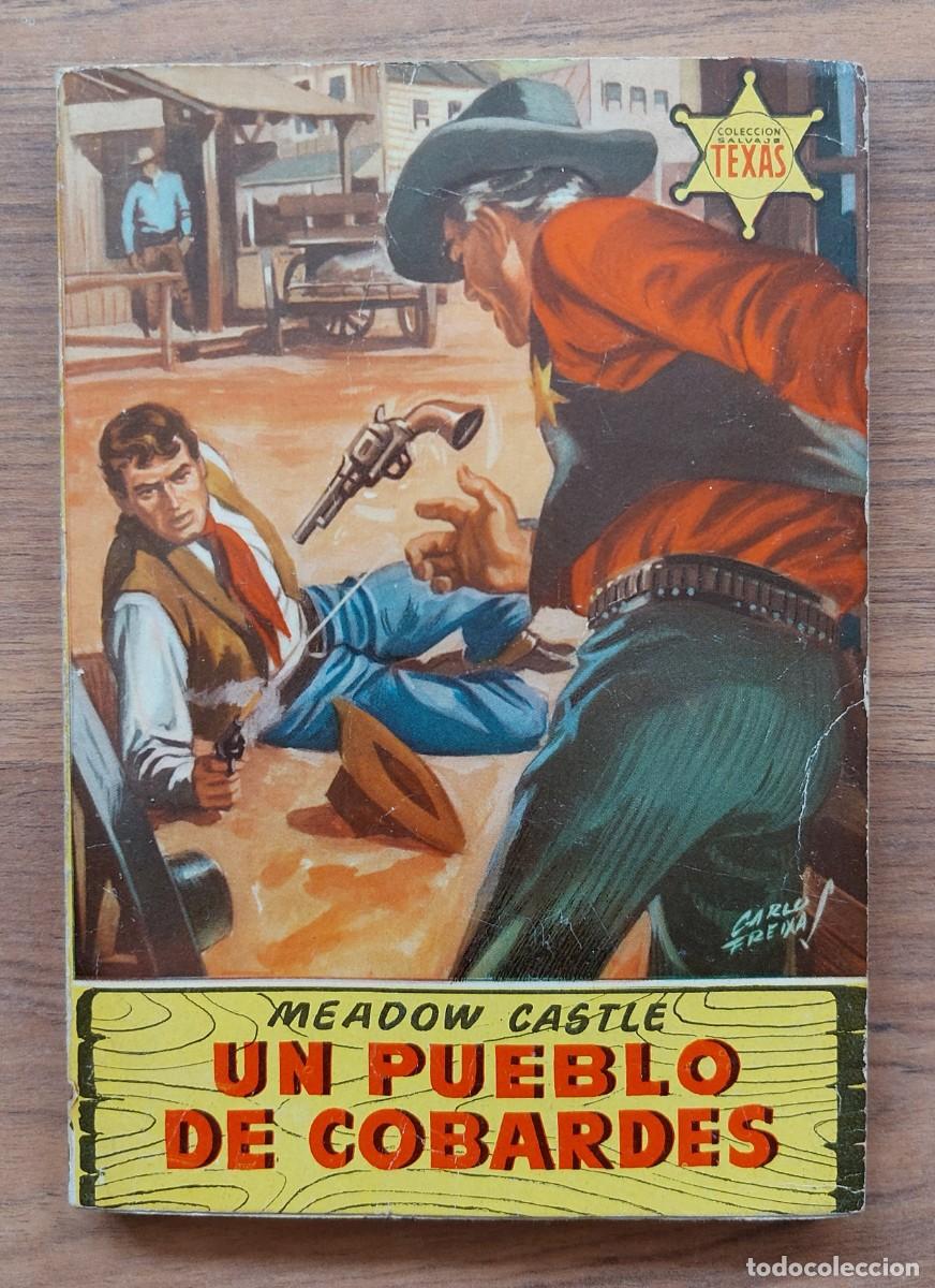Libros de segunda mano: COLECCION SALVAJE TEXAS OESTE N&ordm; 53-UN PUEBLO DE COBARDES (MEADOW CASTLE) NOVELAS-BOLSILIBROS-PULP