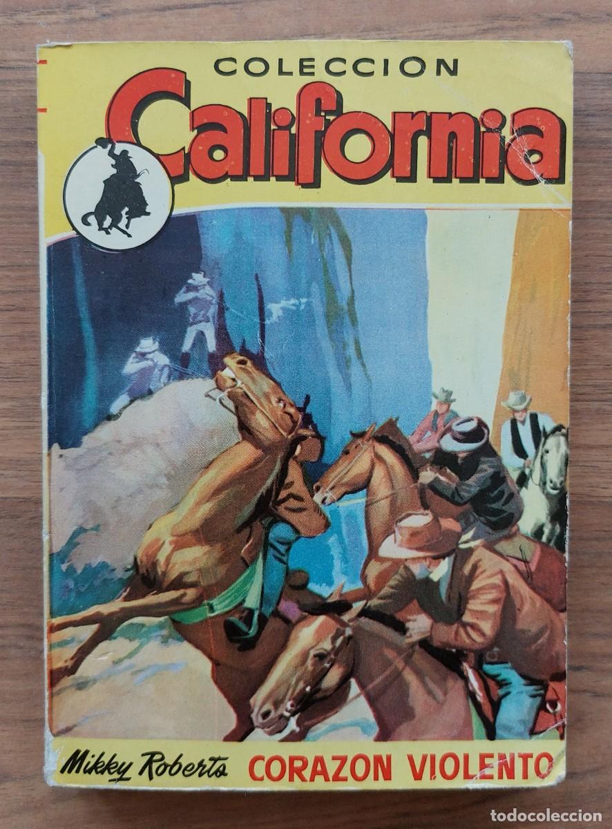 Libros de segunda mano: COLECCION CALIFORNIA OESTE N&ordm; 247-VOLUMEN DOBLE-CORAZON VIOLENTO (MIKKY ROBERTS) NOVELAS-BOLSILIBROS
