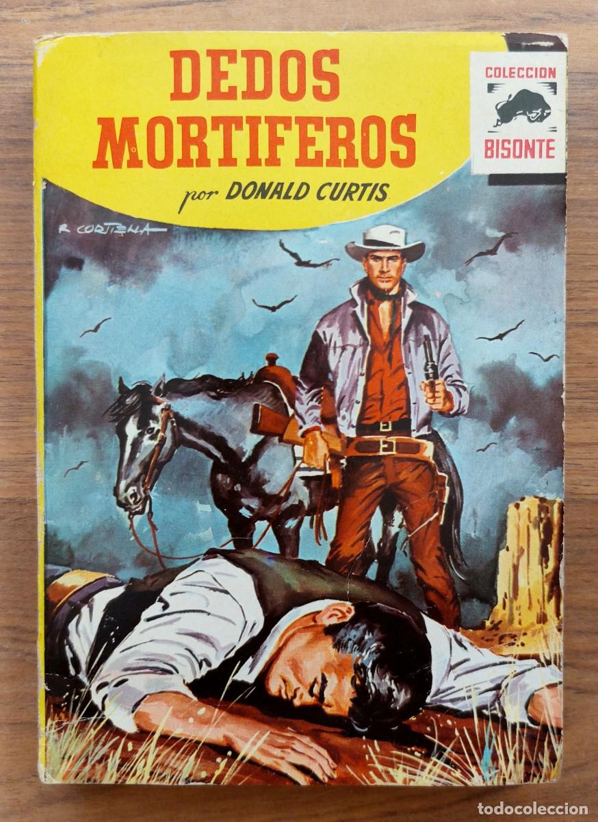 Libros de segunda mano: COLECCION BISONTE OESTE N&ordm; 665-VOLUMEN DOBLE-DEDOS MORTIFEROS (DONALD CURTIS) NOVELAS-BOLSILIBROS