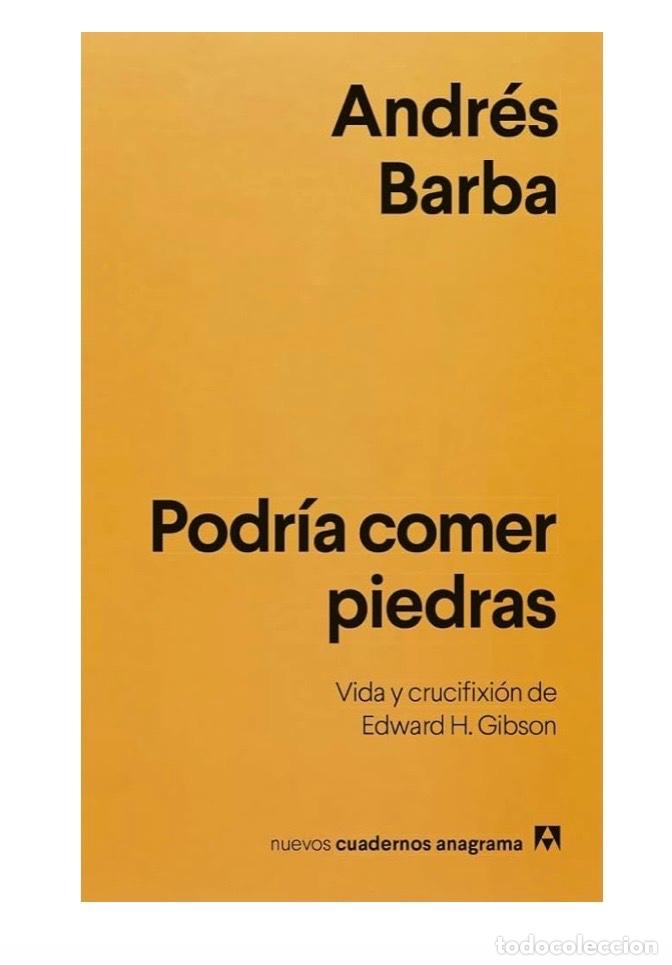 Libros de segunda mano: PODR&Iacute;A COMER PIEDRAS. Andr&eacute;s Barba