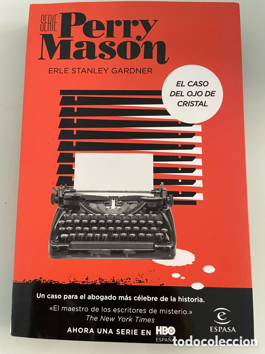 Livros em segunda m&atilde;o: El Caso del ojo de cristal. Erle Stanley Gardner. Serie Perry Mason. Espasa. Primera Edicion 2020
