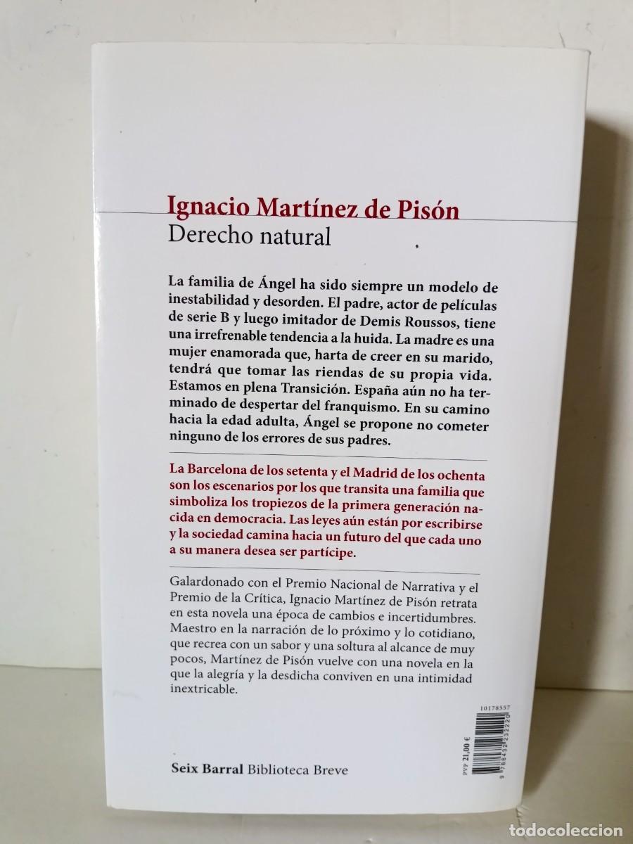 Libros de segunda mano: Derecho natural Ignacio Mart&iacute;nez de Pis&oacute;n - Foto 3