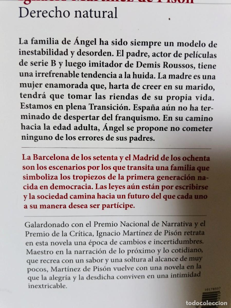 Libros de segunda mano: Derecho natural Ignacio Mart&iacute;nez de Pis&oacute;n - Foto 4