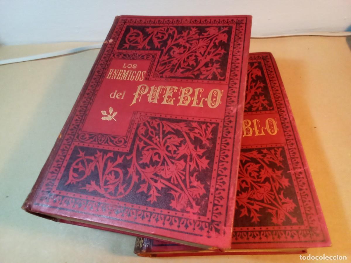 Libros de segunda mano: LOS ENEMIGOS DEL PUEBLO DE ANTONIO CONTRERAS. 2 VOLUMENES.