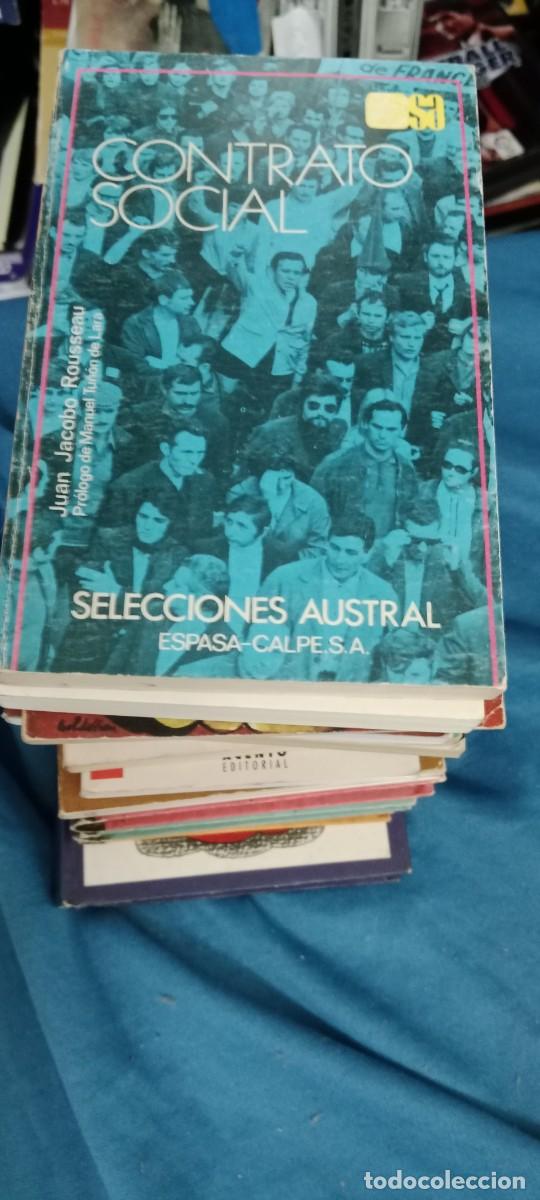 Libros de segunda mano: CONTRATO SOCIAL I. JUAN JACOBO ROUSSEAU. SELECCIONES AUSTRAL ESPASA CALPE LIBRO GG-BTJ