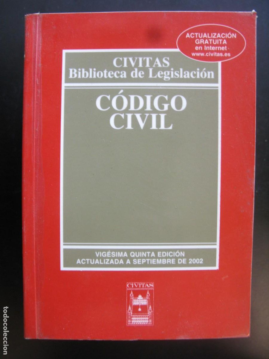 Livres d'occasion: C&Oacute;DIGO CIVIL. CIVITAS. BIBLIOTECA DE LEGISLACI&Oacute;N