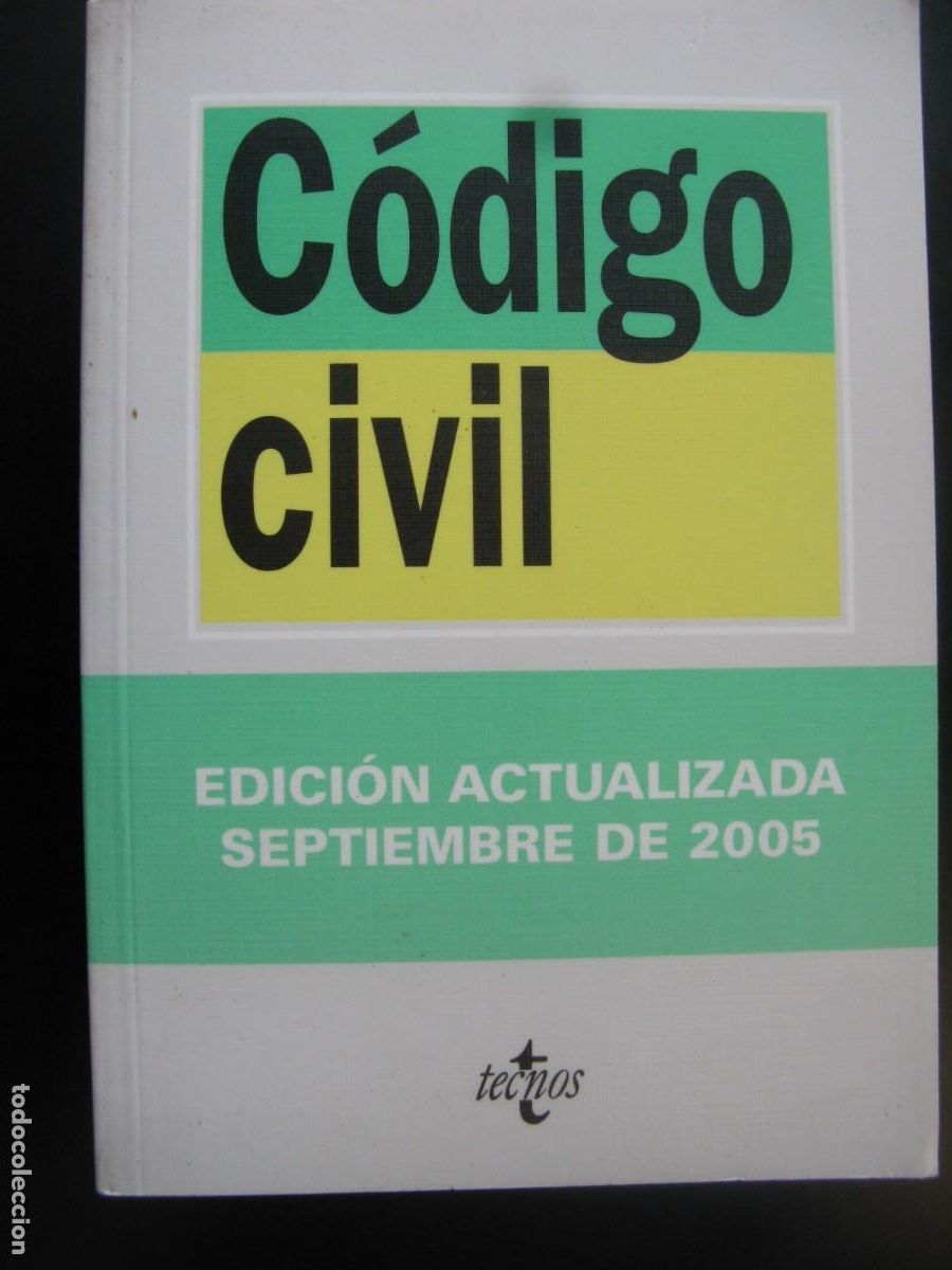 Libros de segunda mano: CODIGO CIVIL - TECNOS - Foto 1