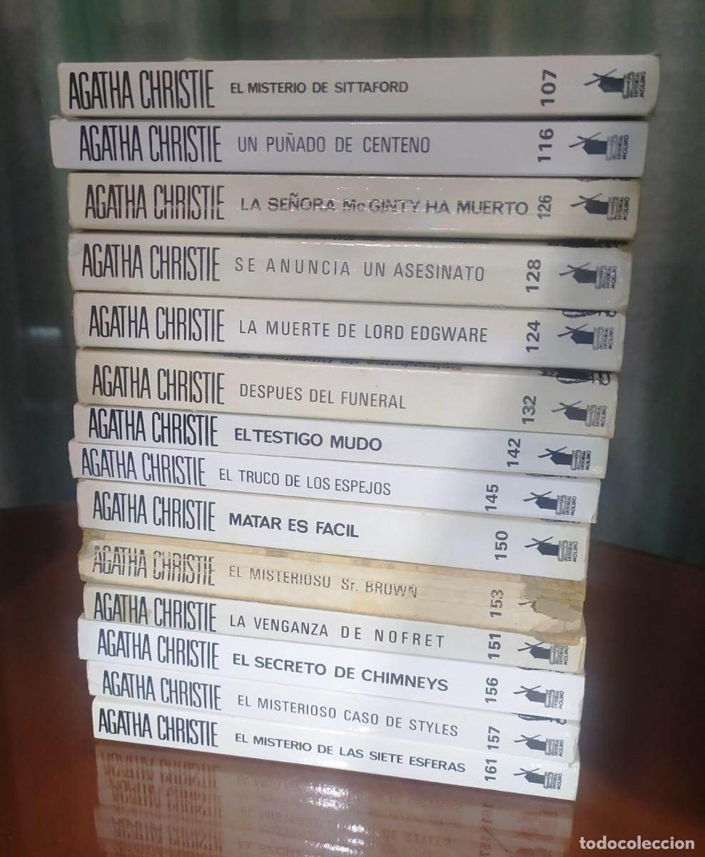 Libros de segunda mano: 33 NOVELAS (35 T&Iacute;TULOS) DE AGATHA CHRISTIE