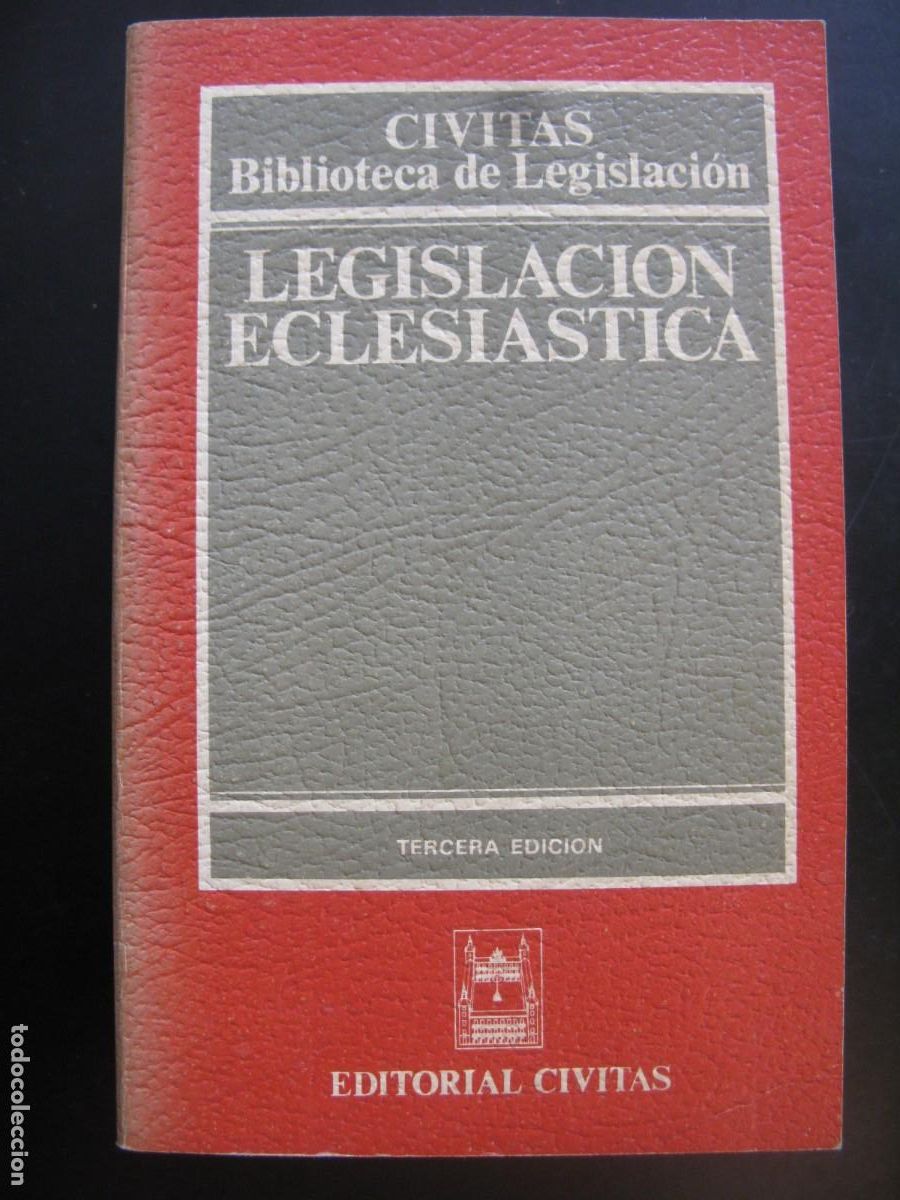 Gebrauchte B&uuml;cher: LEGISLACI&Oacute;N ECLESI&Aacute;STICA - EDITORIAL CIVITAS - TERCERA EDICION