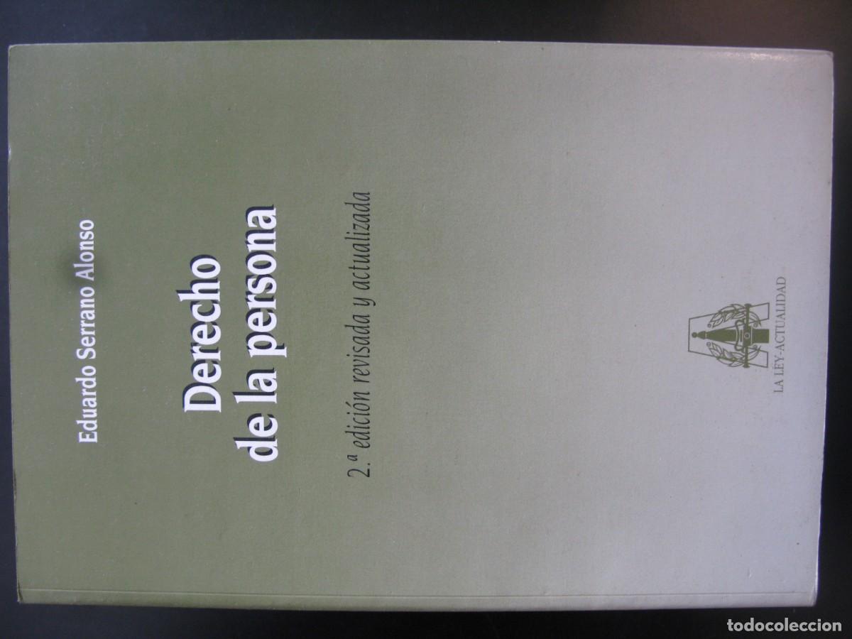 Libros de segunda mano: Derecho de la persona. 2&trade; edici&oacute;n revisada y actualizada. 1996 - SERRANO ALONSO, Eduardo: