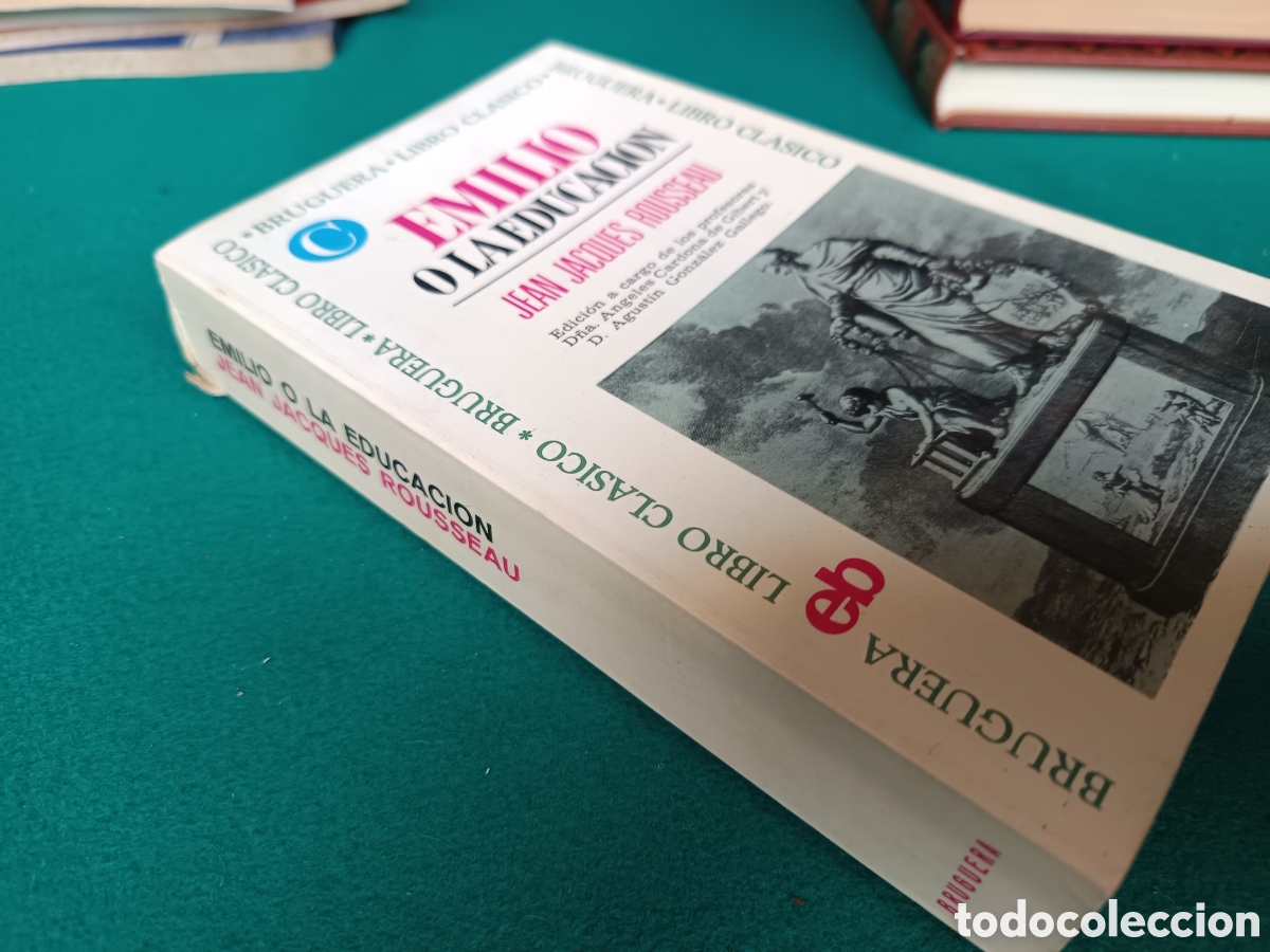 Libros de segunda mano: EMILIO Y LA EDUCACI&Oacute;N ; JEAN - JACQUES ROUSSEAU