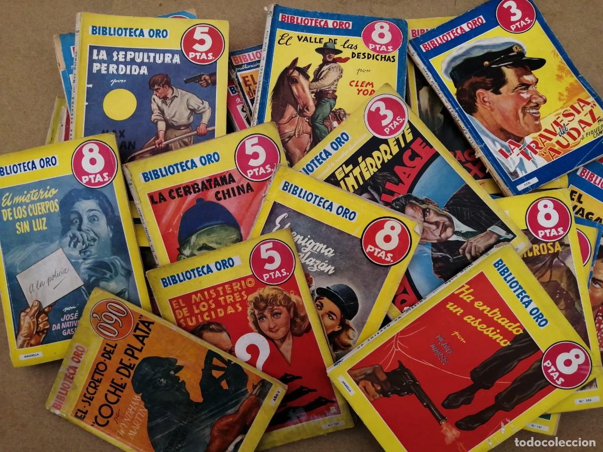 Libros de segunda mano: LOTE 30 NOVELAS SERIE BIBLIOTECA ORO