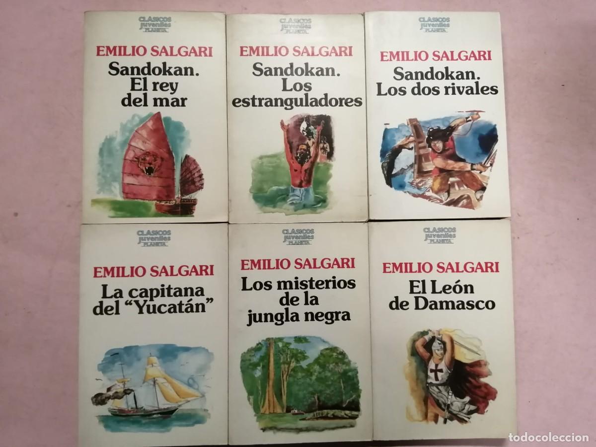 Libros de segunda mano: LOTE 6 NOVELAS EMILIO SALGARI