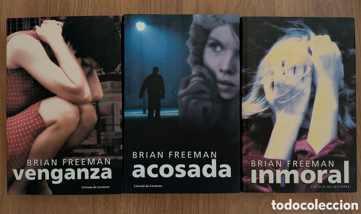 Libros de segunda mano: VENGANZA/ ACOSADA/ INMORAL - Brian Freeman