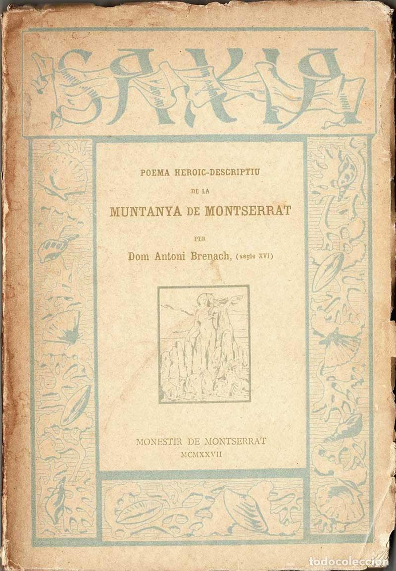 Libros de segunda mano: Saxia. Poema heroic-descriptiu de la muntanya de Montserrat - Antoni Brenach