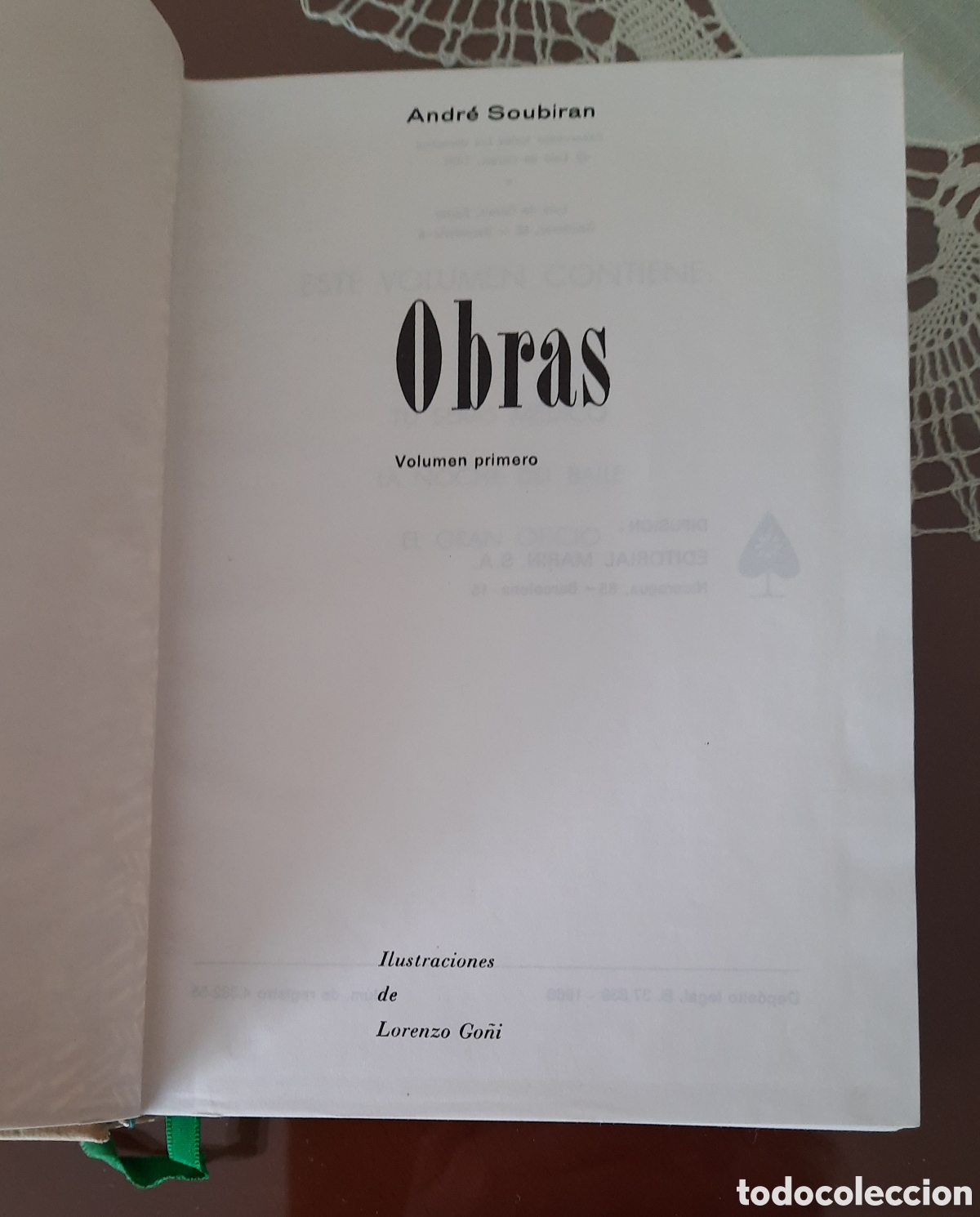 Libros de segunda mano: Andr&eacute; Soubiran - Obras (Volumen Primero)