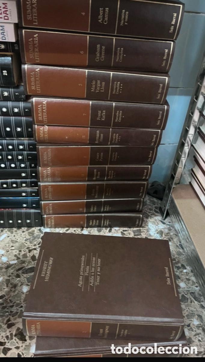 Libros de segunda mano: Lote 12 libros summa literaria: Vargas Llosa, Kafka, Pavese, Graham greene, Hemingway