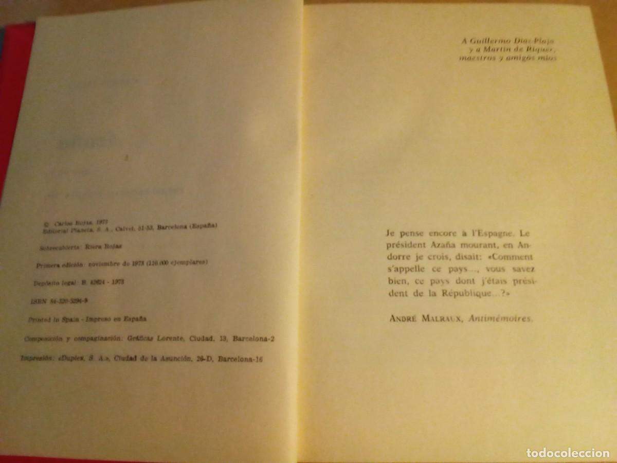 Libros de segunda mano: AZA&Ntilde;A DE CARLOS ROJAS - Foto 3