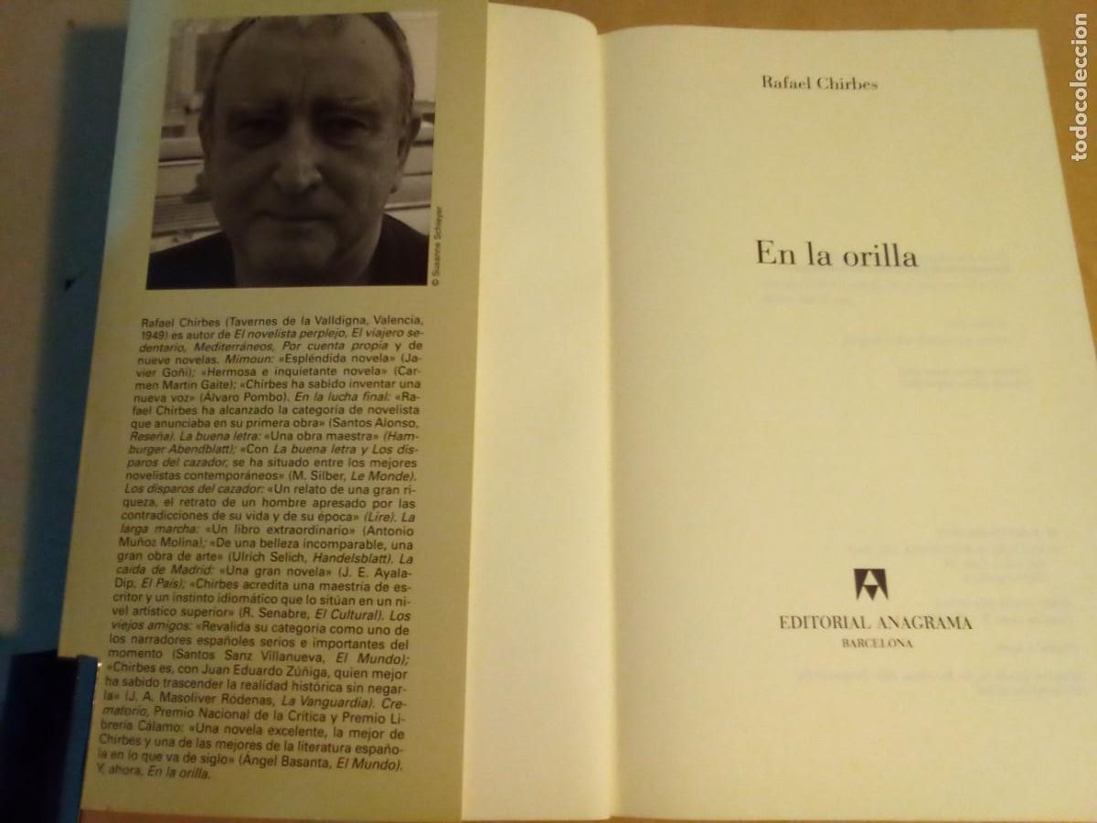 Libros de segunda mano: EN LA ORILLA DE RAFAEL CHIRBES - Foto 2