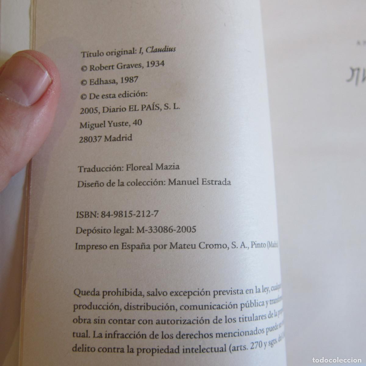 Libros de segunda mano: YO, CLAUDIO - ROBERT GRAVES (EP) NOVELA - Foto 8