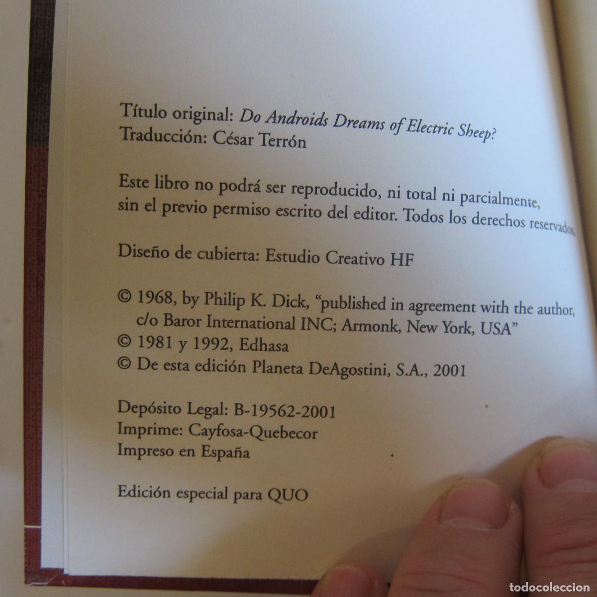 Libros de segunda mano: BLADE RUNNER - PHILIP K. DICK (PLANETA) NOVELA - Foto 5